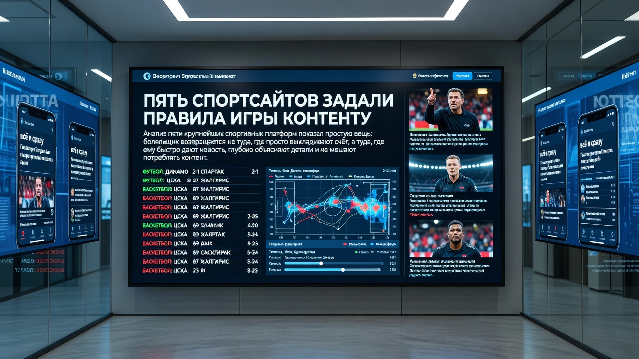 Пять спортсайтов задали правила игры контенту