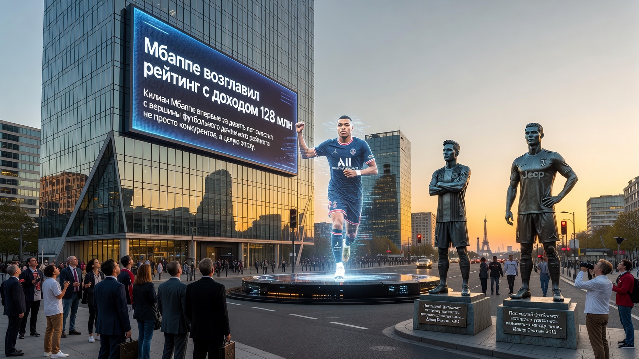 Мбаппе возглавил рейтинг с доходом 128 млн
