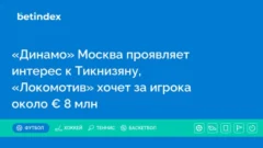 «Динамо» Москва проявляет интерес к Тикнизяну, «Локомотив» хочет за игрока около € 8 млн