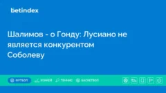 Шалимов — о Гонду: Лусиано не является конкурентом Соболеву