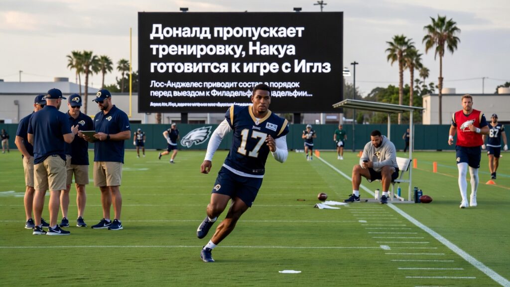 Донald пропускает тренировку, Накуа готовится к игре с Иглз