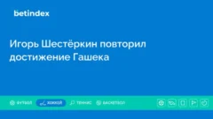 Игорь Шестёркин повторил достижение Гашека