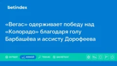 «Вегас» одерживает победу над «Колорадо» благодаря голу Барбашёва и ассисту Дорофеева