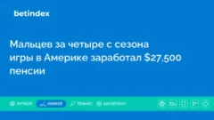 Мальцев за четыре с сезона игры в Америке заработал $27,500 пенсии