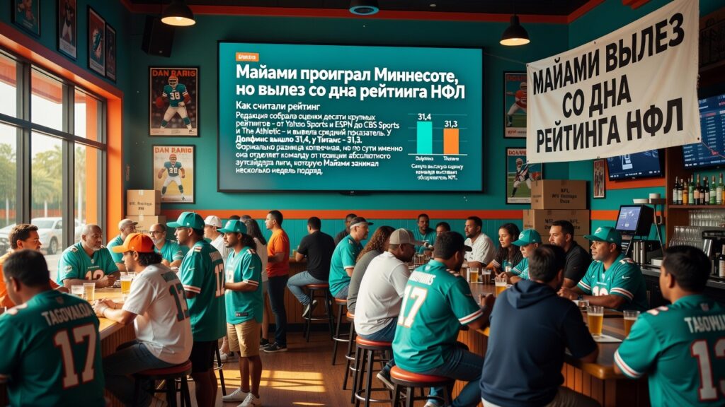 Майами проиграл Миннесоте, но вылез со дна рейтинга НФЛ