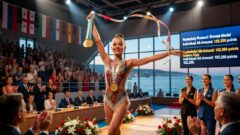Гимнастка из Сахалинской области Кира Яблочникова выиграла два золота международного турнира в Батуми