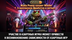 Жаба Рокер качает Winline! 6 миллионов фрибетов в ритме!