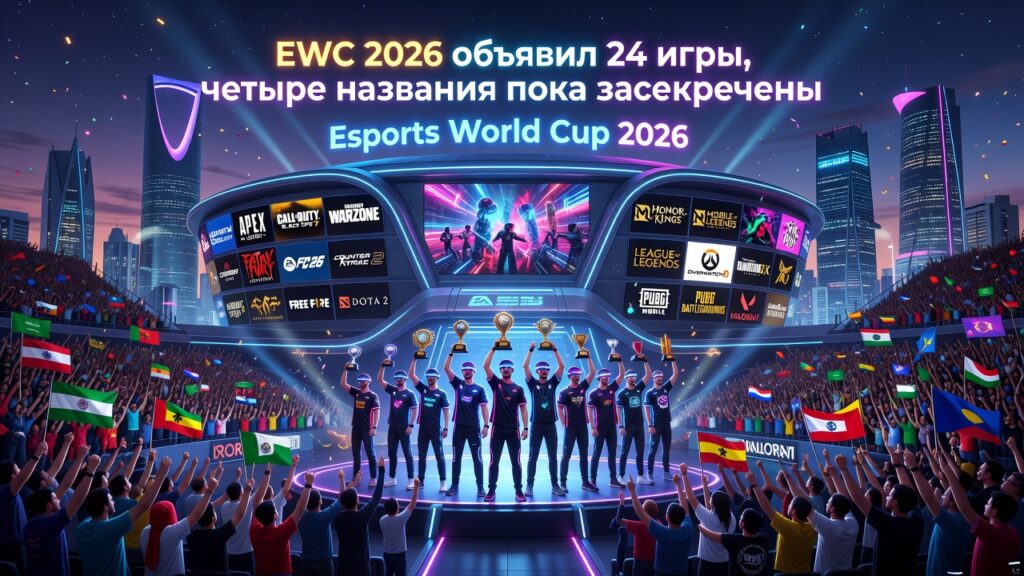 EWC 2026 объявил 24 игры, четыре названия пока засекречены