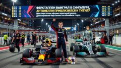 Ферстаппен выиграл в Сингапуре, Антонелли приблизился к титулу