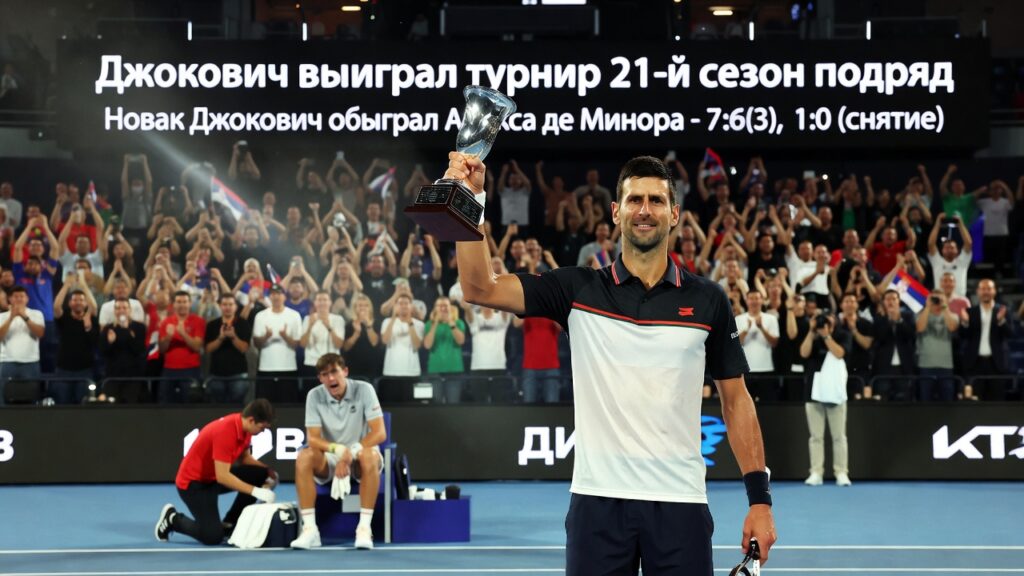 Джокович выиграл турнир 21-й сезон подряд