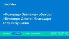 «Колорадо Эвеланш» обыграл «Виннипег Джетс» благодаря голу Ничушкина
