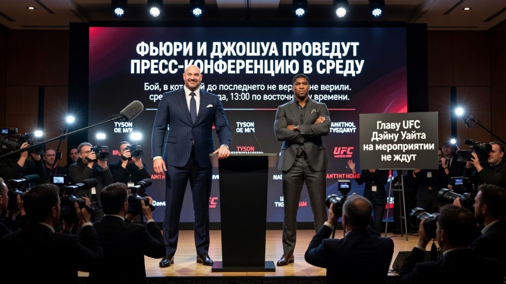 Фьюри и Джошуа проведут пресс-конференцию в среду