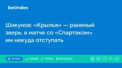 Шикунов: «Крылья» — раненый зверь, в матче со «Спартаком» им некуда отступать