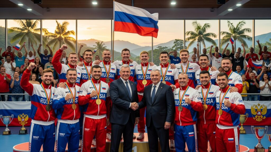 Сборная России по кикбоксингу вернулась с чемпионата мира WKF в Колумбии с 95 медалями