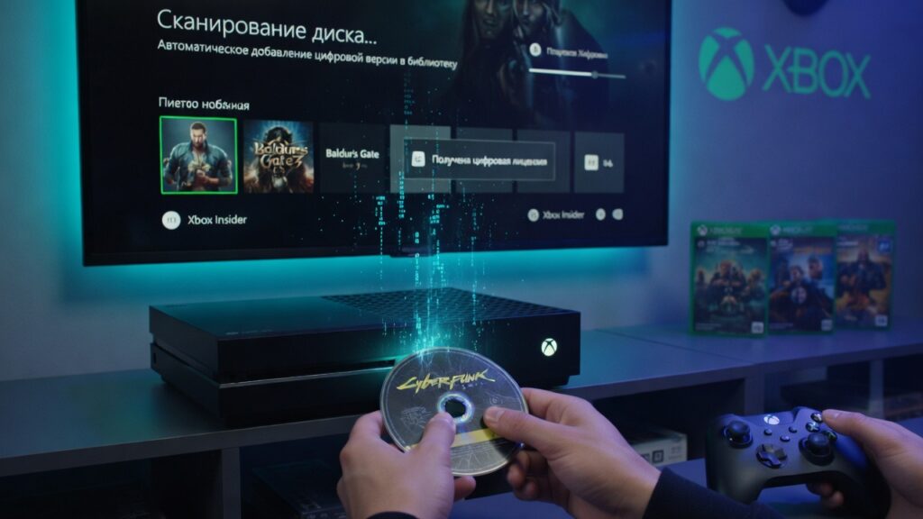 Xbox превращает диски в цифровые копии игр