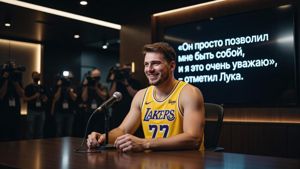 Дончич тепло вспомнил совместную игру с Джеймсом в Лейкерс