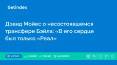 Дэвид Мойес о несостоявшемся трансфере Бэйла: «В его сердце был только «Реал»