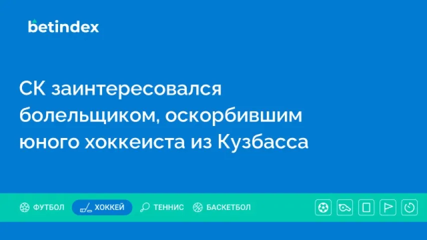 СК заинтересовался болельщиком, оскорбившим юного хоккеиста из Кузбасса