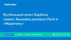 Футбольный агент Барбоза заявил, что Бышовец раскрыл Пепе в «Маритиму»