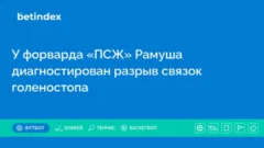 У форварда «ПСЖ» Рамуша диагностирован разрыв связок голеностопа